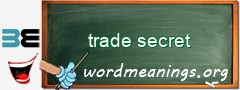 WordMeaning blackboard for trade secret